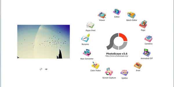 phần mềm chỉnh sửa ảnh miễn phí Photoscape